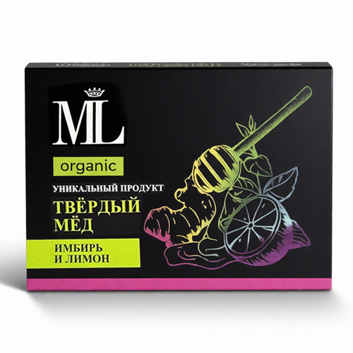 Медовые леденцы "ТВЁРДЫЙ МЁД" с имбирём и лимоном
