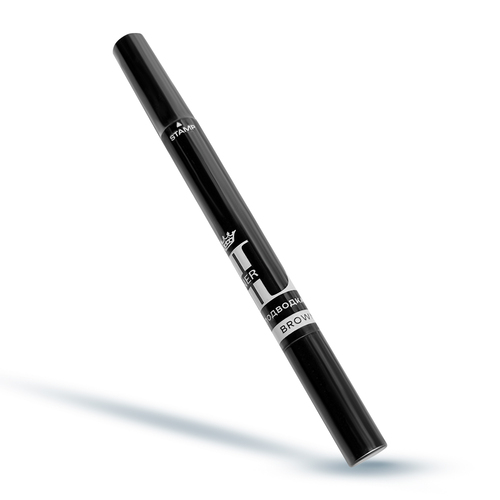 Двусторонняя подводка-штамп (коричневый)