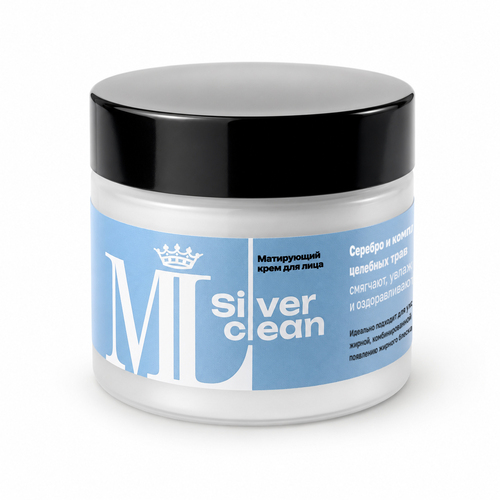 Матирующий крем для лица «Silver Clean|Сильвер Клин»